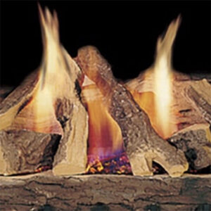 18″ Campfire Fiber Gas Log Set