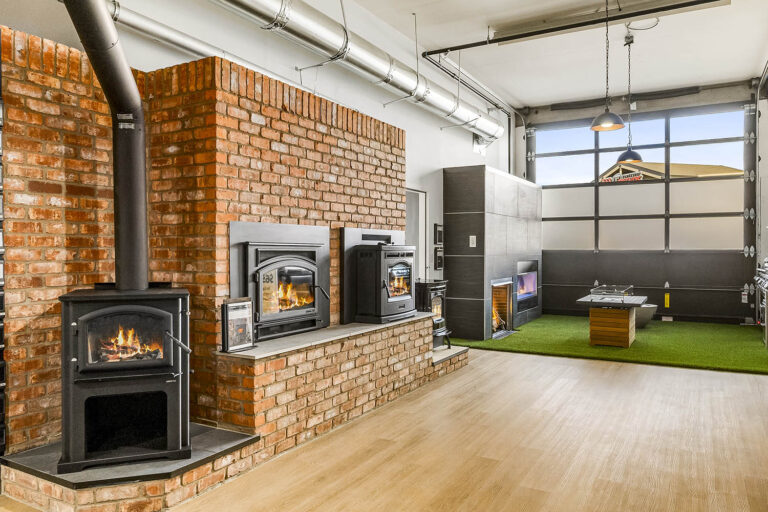 Fireplaces from Fireside Home Solutions in the Spokane Showroom Location.