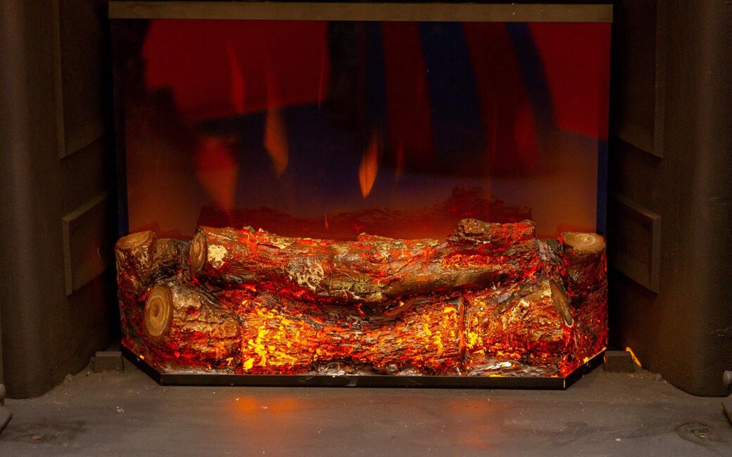 Flickering Effects Ceramic Wood Logs