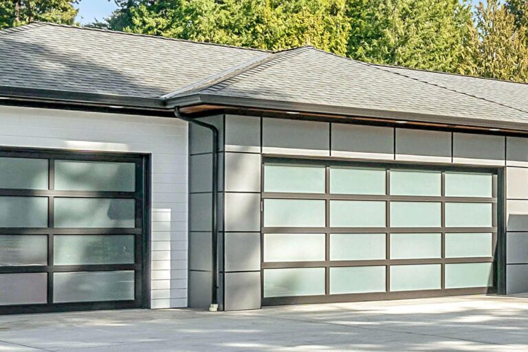 Modern garage door